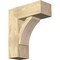 Ekena Millwork Thorton Block Rough Sawn Bracket w/ Offset Brace, Douglas Fir, 8"W x 20"D x 24"H BKT0806X20X24THR05RDF - alternate 1